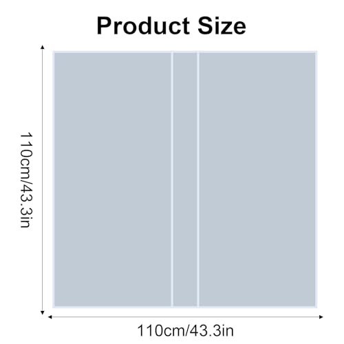 110×110cm Transparente Abdeckung Kleiderständer, Schutzhülle für Kleiderständer, Staubschutz Kleiderschutz für Saisonale Kleidung Umzug,Staubschutzhülle zur Anzüge,Jacken und T-Shirts
