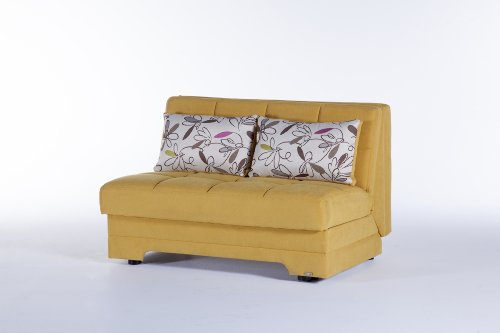 Istikbal - Twist Love Seat Sleeper - Optimum Yellow - Full Sleeper #TOP1