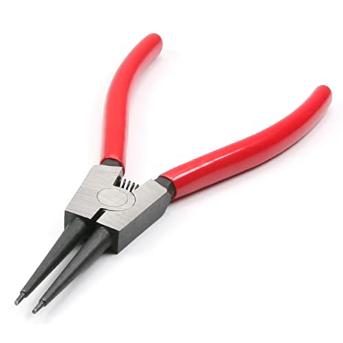 Utoolmart External Snap Ring Pliers 7 Inch Straight Retaining Ring Pliers Precision Circlip Pliers 1Pcs #TOP15