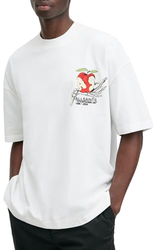 AllSaints Tempter ss Crew Optic White | Amazon.com