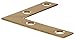 851101 2 Solid Brass Flat Corner Iron 745685 Hillman