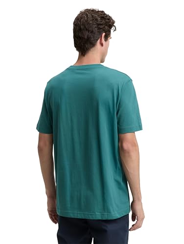 TOM TAILOR T-Shirt mit Foto-Print, Sky Captain Blue, L – Ansicht 3