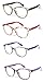 Produktbild LIANDU 4er Pack Oder Lesebrille für Frauen Federscharniere Hochwertige PC-Lesebrille 3006 +3.5