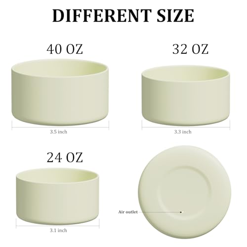 Silicone Boot for Owala Water Bottle 24 oz, Anti-Slip Protective Sleeve for FreeSip/Twist/Flip Water Bottles, BPA Free, Bottom Bumper Cover Protects Water Bottles from Scratches(Iced Breeze)