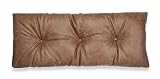 Klear Vu The Gripper Non-Slip Tufted Bench Cushion for Indoor Furniture, Assembled in USA, Entryway Storage, Bay Window, Corner Nook or Piano Seat, 35 Inches, Solid Faux Leather