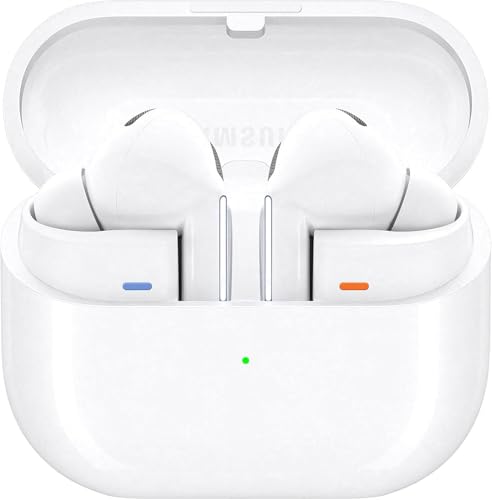 samsung Galaxy Buds3 Pro Wireless Earbuds, Noise Cancelling, Bluetooth, 360 Audio, Hi-Fi Sound, White, 3 Year Manufacturer Extended Warranty (UK Version)
