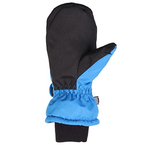 Magarrow Children Kids Mittens Winter Warm Winter Snow Ski Windproof Gloves (Blue, 5-7 Years) #TOP1