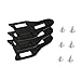Vaveren 3 Pieces Bike Cleats 6 Screws Sturdy Indoor Practical Cycling Accessories Repair Stable Black Bicycle Pedals