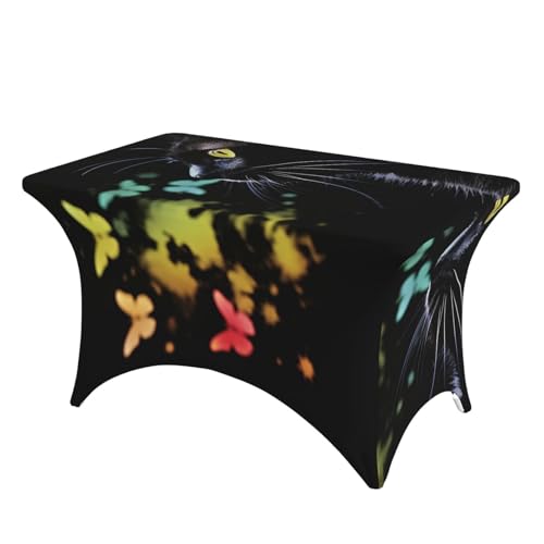 Nappe élasthanne chat papillon imperméable rectangulaire fête 1,2 m - 2