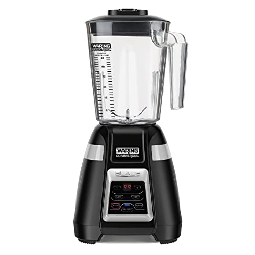 Waring Commercial Bb340 Blade 1 Hp Blender, 2-Speed Key Pad With Pulse And 99 Second Countdown Timer , 48 Oz Bpa Free Copolyster Container, 120V, 5-15 Phase Plug, Black #TOP5