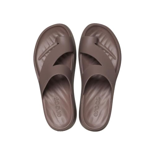 Image of Crocs Women's Getaway Toe Loop Platform Sandals, Truffle, 7