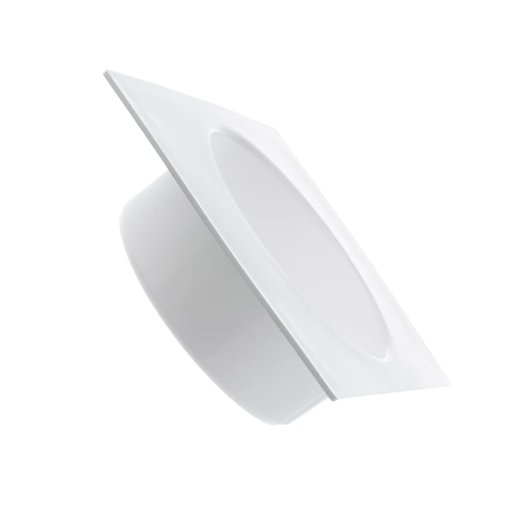 EUROPLAST 150mm Connettore dritto per condotto da 150 mm con flangia, condotto rotondo in PVC, tubo di ventilazione, piastra a parete
