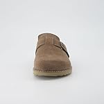 CUSHIONAIRE Women's Blain Genuine Suede Slip-On Clogs with + Memory Foam & Chic Buckle Mule - Comfortable, Non-Slip, Wide Widths Available