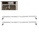 Unterbauspüle-Halterungen, 2 Stück verstellbare Montagehalterungen 71-100cm, Edelstahl-Trägerset für Küchen-/Badezimmerwaschbecken, maximale Belastung 200kg