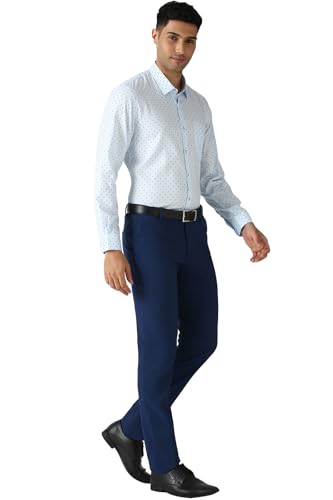 Image of Peter England Men's Cotton Print Slim Fit Shirt