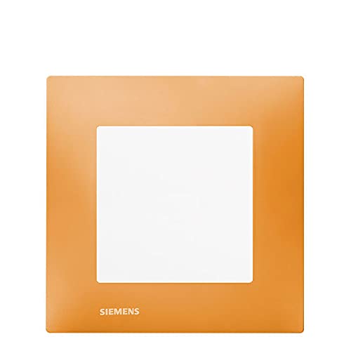 SIEMENS - Va et Vient Blanc Delta Viva + Plaque Orange