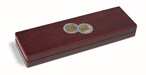 Estuche VOLTERRA de 5 monedas 2 euros Sajonia-Anhalt caja de madera Leuchtturm para regalo