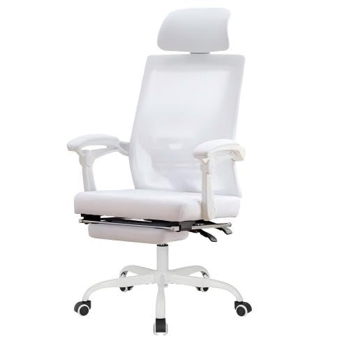 UEV Sedia da ufficio ergonomica con poggiapiedi Italia