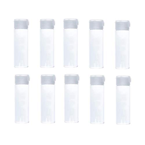 Beaupretty 12 peças de plástico transparente vazio tampa frasco frasco frasco recipiente para emulsã