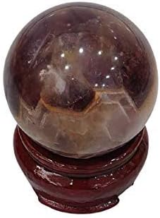 Auralite 23 Sphere Red Hematite Tip & Sunken Record keeper Very Rare Crown Chakra Meditation Chakra Healing Crystal 148 Gram