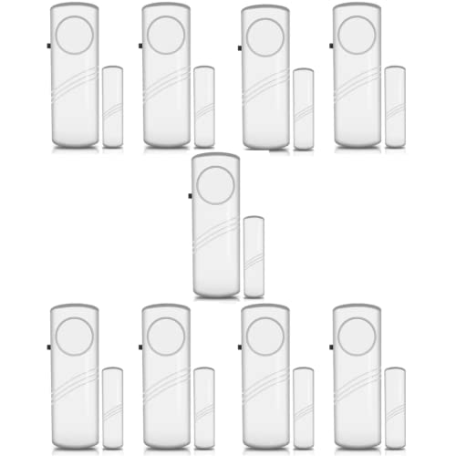 Image of ZHIZUKA Anti-Theft Door /Window Alarm, Magnetic Wireless Sensor Alarm for Home Security System, Pool Door Alarm for Kids Safety Toddler Door Open Alarm Sensor Siren (9)