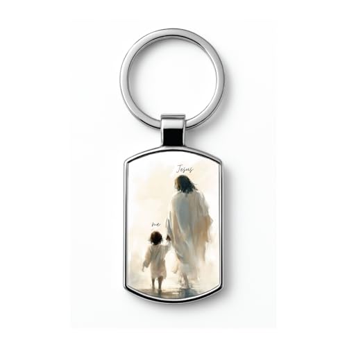 Image of Stylish Metal Keychains with Permanent Glossy Print - Inspirational Quotes & Spiritual Designs - Perfect Key chains for loved ones, Personal Use, Gifts & Return Gifts