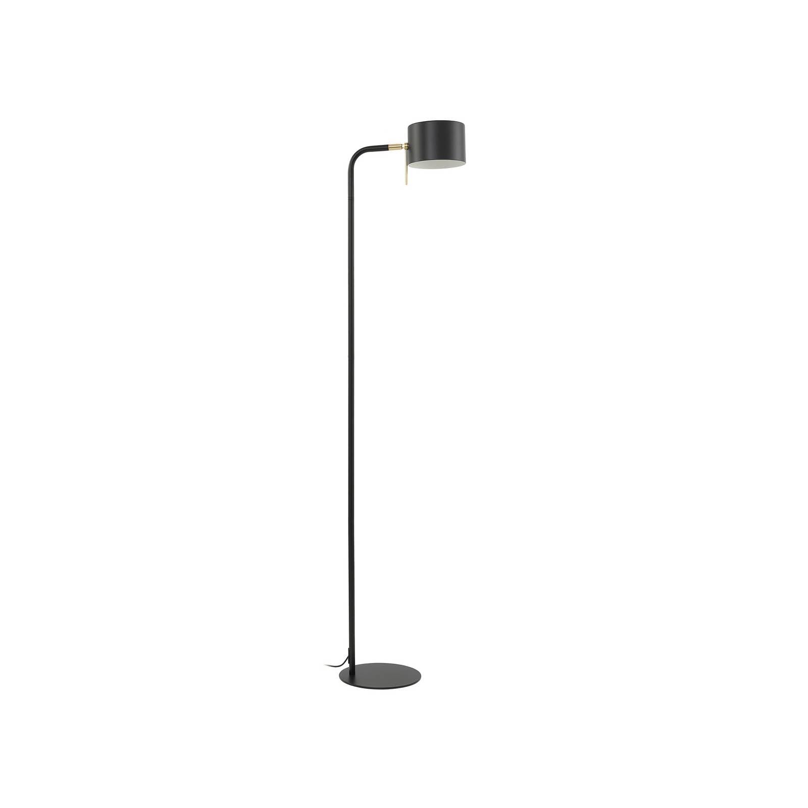 Lindby Black Floor Lamp Kaida (Modern) In Made Of Metal For E.g. Living Room & Dining (1 Light Source, E27) From Standard