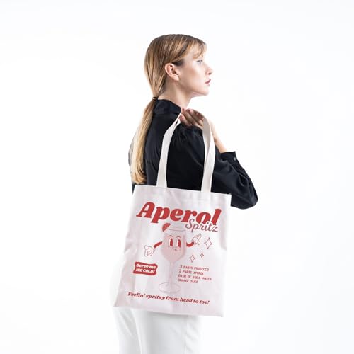 Bolsa Tote Aperol Spritz Feelin' Spritzy De Lona Para Mujer miniatura 4