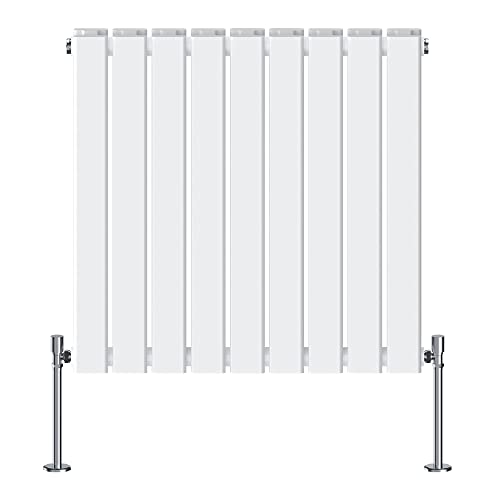 Radiateur moderne blanc double panneau plat en acier durable