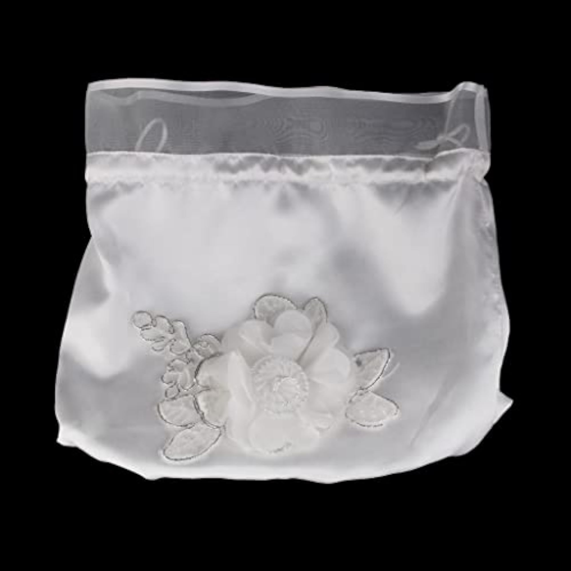 Satin Pearl Rhinestone Wedding Bridal Dolly Bag