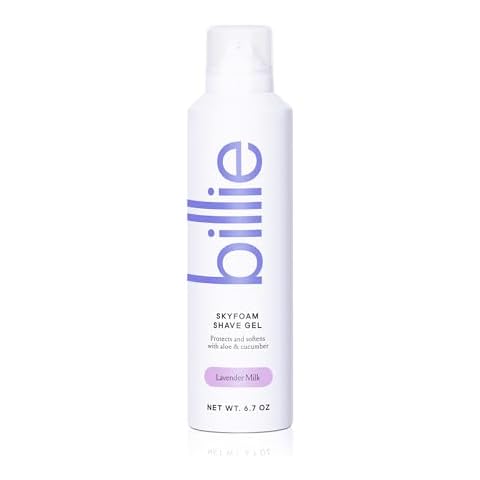 Billie SkyFoam Shave Gel - Lavender Milk Scent - Water-activated Foam - Made With Aloe & Cucumber - For A Close, Smooth Shave - 6.7 fl oz Cover