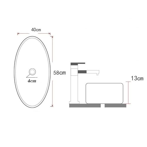 Lavabo ovale de salle de bains compact pour optimiser les petits espaces - 3
