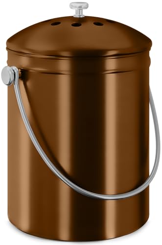 Utopia Kitchen Compost Bin for Kitchen Countertop, 1.3 Gallon Compost