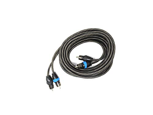 Sky High Car Audio 2 Channel Twisted 18 ft RCA Cables Coated 18' OFC