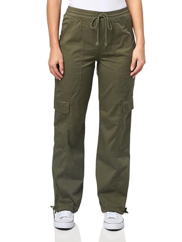Unionbay Women's Straight Leg Stretch Twill Cargo Pant, Serpent