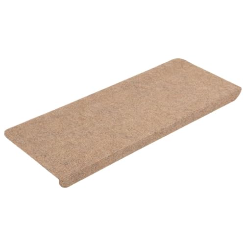 Alfombrillas de escaleras autoadhesivas para renovar el hogar en beige 5