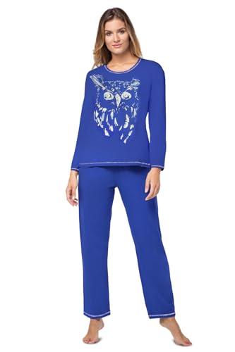 Pyjama Jenny 815 e.FEMME pour femme en coton bleuet taille 46