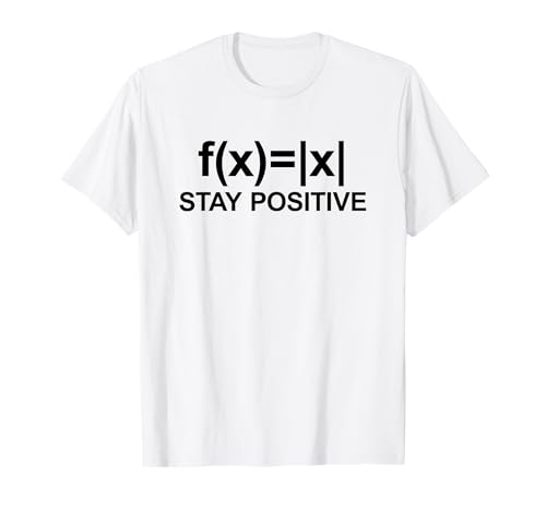 Stay Positive Math Shirt Avoid Negativity Math T-shirt, Azul