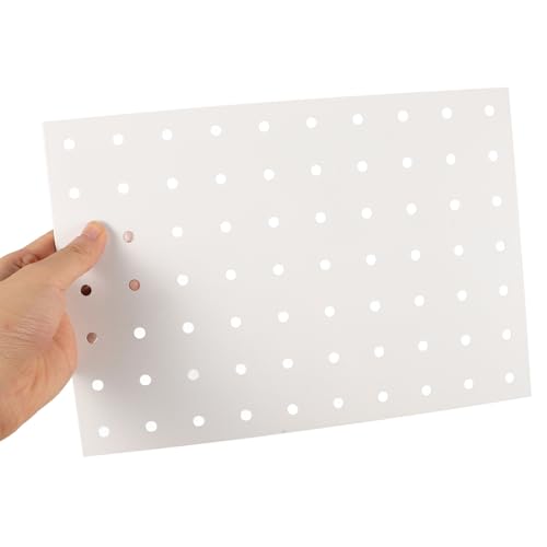 Panel metálico perforado blanco NUOBESTY organizador de herramientas para taller 5