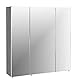 Schildmeyer Trient Spiegelschrank, Holzdekor, esche grau Dekor, 71 x 70 x 16 cm