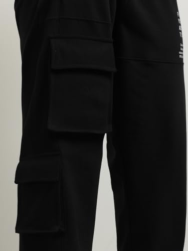 Image of Nobero Joggers for Men | Oversized Fit | Elasticated Waist with Drawcord | Soft & Breathable Fabric | Loose Track Pants | Casual & Streetwear