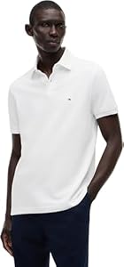 Tommy Hilfiger Herren Poloshirt Kurzarm 1985 Regular Fit, Weiß (White), L