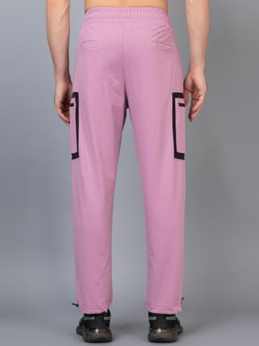 Image of CHKOKKO Men's Regular Fit Mid Rise Designer Track Pant Lower with Pocket