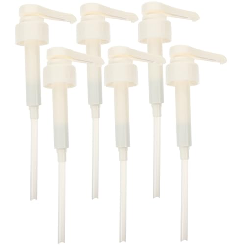 HAMPPLIES 6 Piezas Unidades Bomba Dosificadora Jarabe Plástico Dispensador Bebidas Precisión Compacto para Hogar y Viaje
