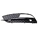 Grille Mgła Light Grill pokrywa przednia lampa zderzaka dolna kratka kompatybilna z Audi A5 2012-2016 Akcesoria samochodowe Czarna zamknięta siatka komórkowa Akcesoria zewnętrzne