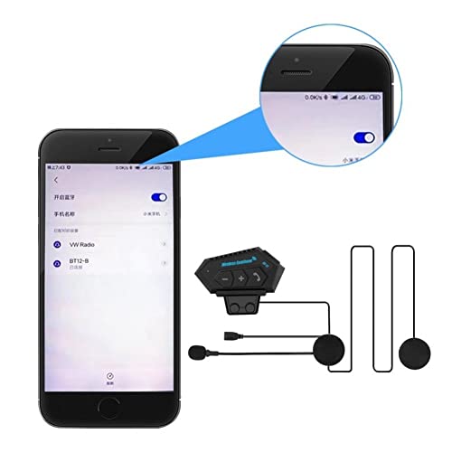 Auriculares de casco de motocicleta inalámbricos para contestar llamadas sin soltar el manillar 4