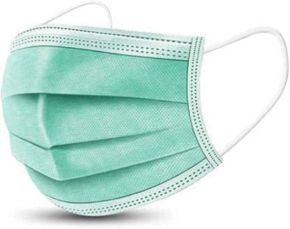 WELLSTAR 3 Ply Disposable, Non Woven Fabric Mask Quality With 3 Layer Protection and With ComfortableSurgical Mask,Green Colour Pack of 50 (B09GP7JQJD) Amazon Price History, Amazon Price Tracker
