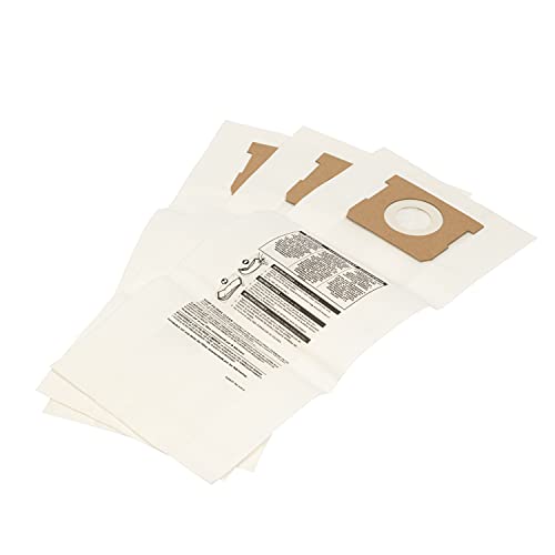 Shop-Vac 9193200 Disposable Filter Bags, Designed for 5 Gallon Wall Mount Vacuums, Dry Pickup, (3-Pack)