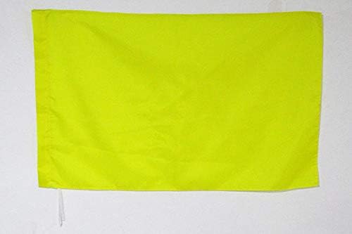 AZ FLAG, Racing Yellow Flag, 2x3 Ft, caution Banner with Sleeve, 100% Polyester, Fade Resistant, Vivid Colors, 2' x 3' Feet