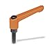 J.W. Winco 2T20FL1O WN400 Glass Fiber Reinforced Thermoplastic Clamping Lever